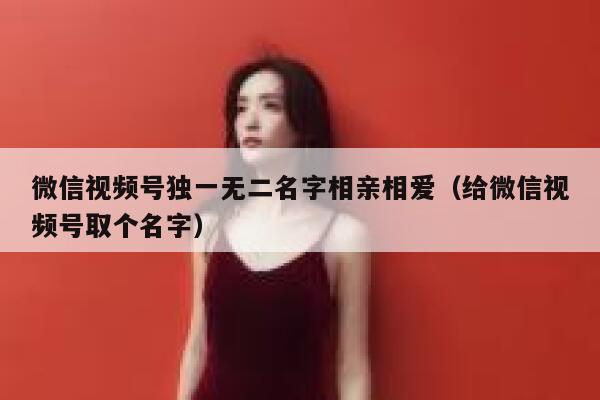 微信视频号独一无二名字相亲相爱（给微信视频号取个名字） 第1张