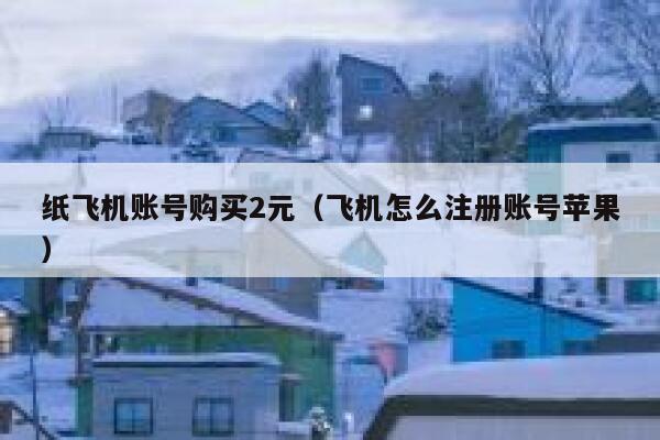 纸飞机账号购买2元（飞机怎么注册账号苹果） 第1张