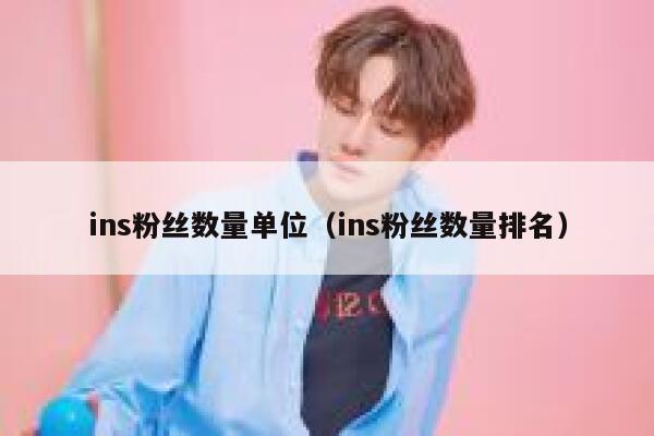 ins粉丝数量单位（ins粉丝数量排名） 第1张