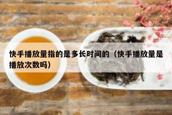 快手播放量指的是多长时间的（快手播放量是播放次数吗） 第1张