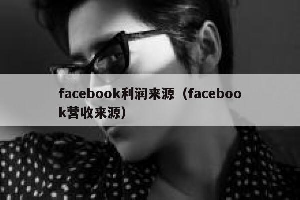 facebook利润来源（facebook营收来源） 第1张