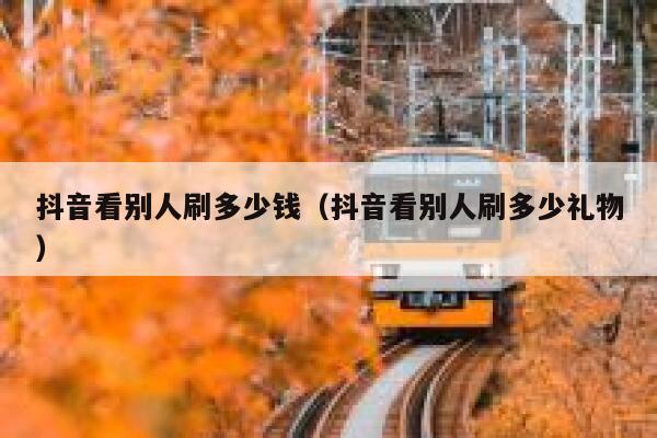 抖音看别人刷多少钱（抖音看别人刷多少礼物） 第1张