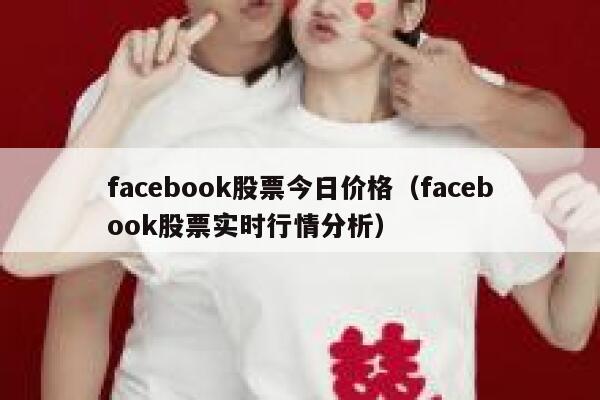 facebook股票今日价格（facebook股票实时行情分析） 第1张