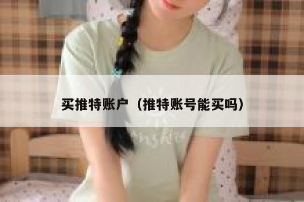 买推特账户（推特账号能买吗） 第1张