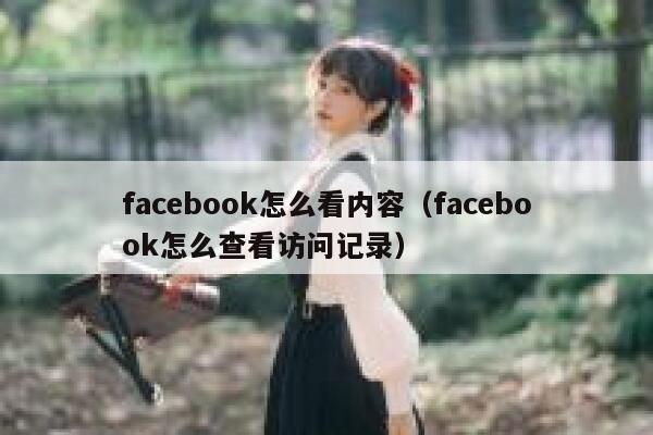 facebook怎么看内容（facebook怎么查看访问记录） 第1张