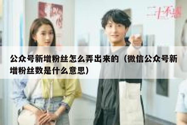 公众号新增粉丝怎么弄出来的（微信公众号新增粉丝数是什么意思） 第1张