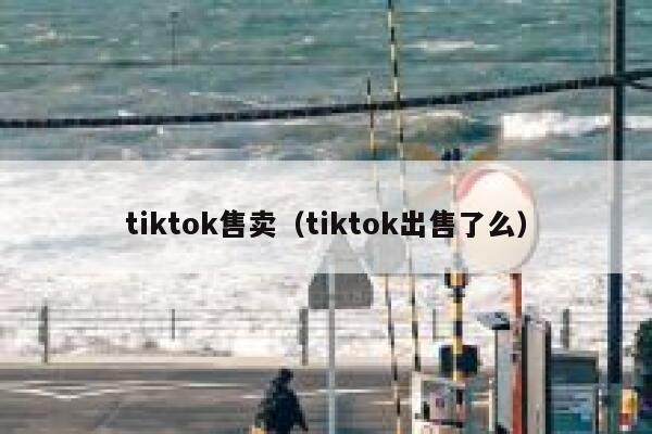 tiktok售卖（tiktok出售了么） 第1张