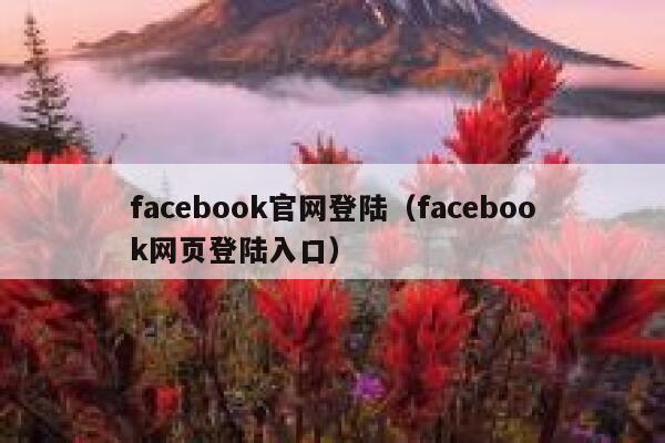 facebook官网登陆（facebook网页登陆入口） 第1张