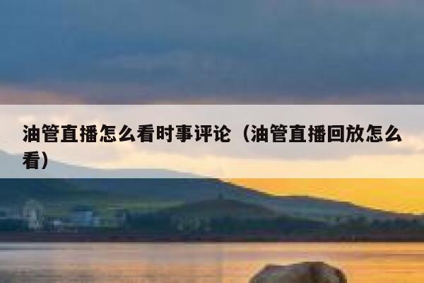 油管直播怎么看时事评论（油管直播回放怎么看） 第1张