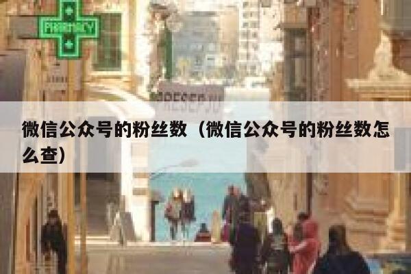 微信公众号的粉丝数（微信公众号的粉丝数怎么查） 第1张
