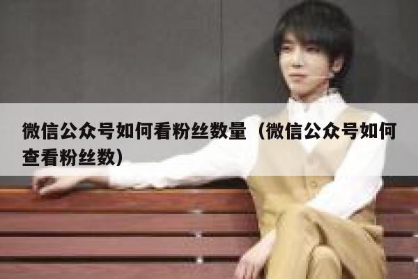 微信公众号如何看粉丝数量（微信公众号如何查看粉丝数） 第1张