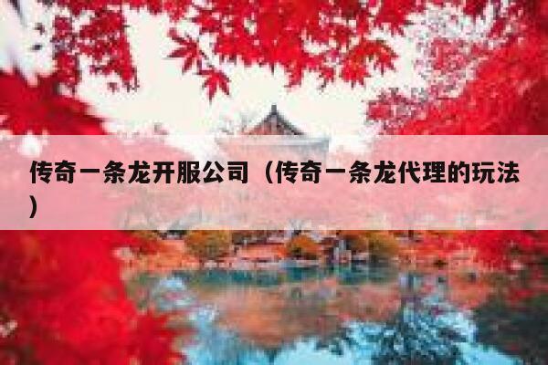 传奇一条龙开服公司（传奇一条龙代理的玩法） 第1张