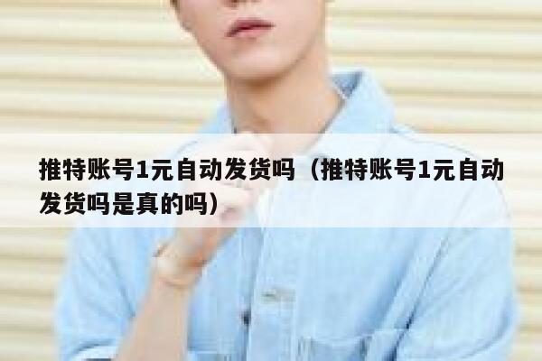 推特账号1元自动发货吗（推特账号1元自动发货吗是真的吗） 第1张