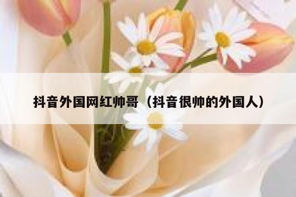 抖音外国网红帅哥（抖音很帅的外国人） 第1张