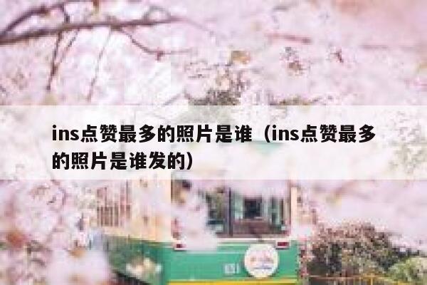 ins点赞最多的照片是谁（ins点赞最多的照片是谁发的） 第1张