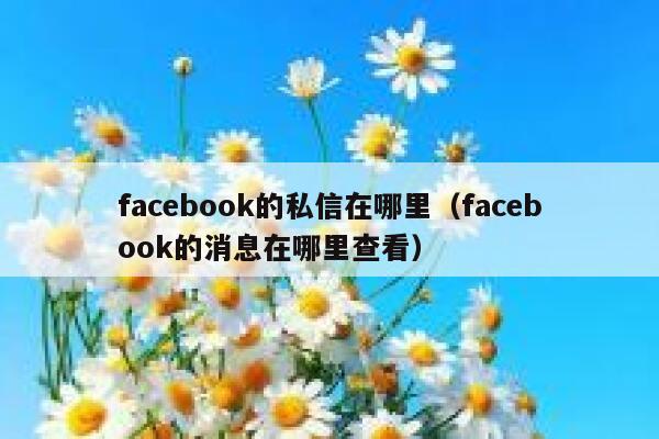 facebook的私信在哪里（facebook的消息在哪里查看） 第1张