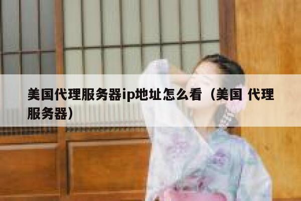 美国代理服务器ip地址怎么看（美国 代理服务器） 第1张