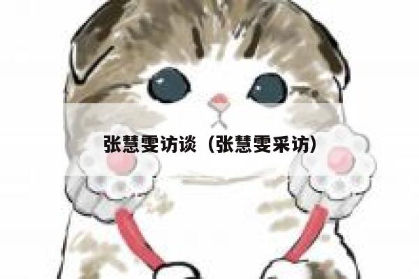 张慧雯访谈（张慧雯采访） 第1张