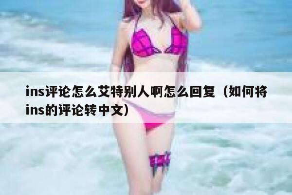 ins评论怎么艾特别人啊怎么回复（如何将ins的评论转中文） 第1张