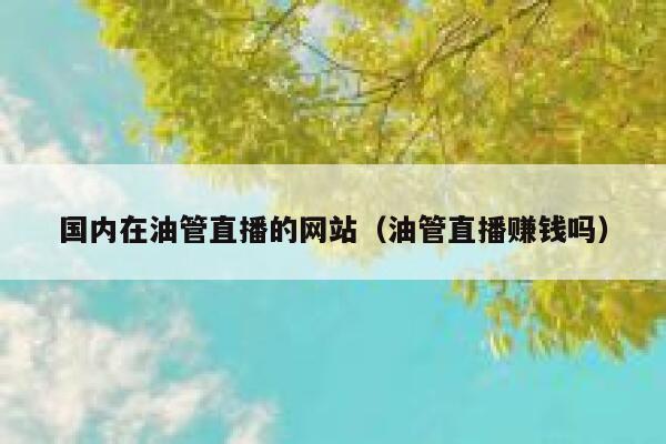 国内在油管直播的网站（油管直播赚钱吗） 第1张