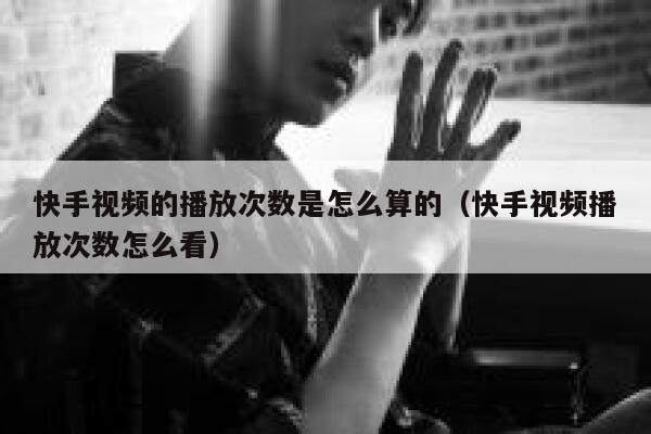 快手视频的播放次数是怎么算的（快手视频播放次数怎么看） 第1张