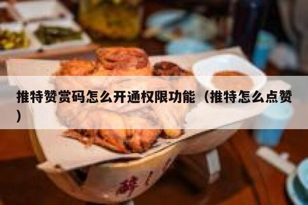 推特赞赏码怎么开通权限功能（推特怎么点赞） 第1张