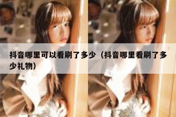 抖音哪里可以看刷了多少（抖音哪里看刷了多少礼物） 第1张