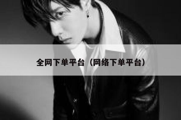 全网下单平台（网络下单平台） 第1张