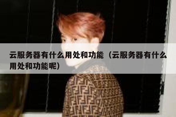 云服务器有什么用处和功能（云服务器有什么用处和功能呢） 第1张