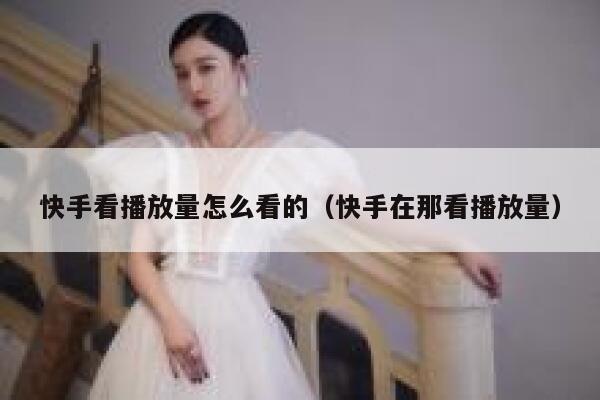 快手看播放量怎么看的（快手在那看播放量） 第1张