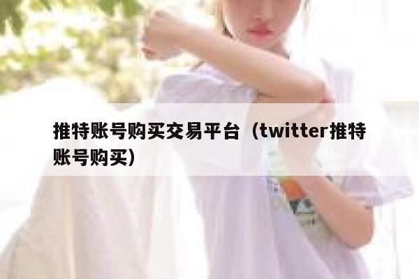 推特账号购买交易平台（twitter推特账号购买） 第1张