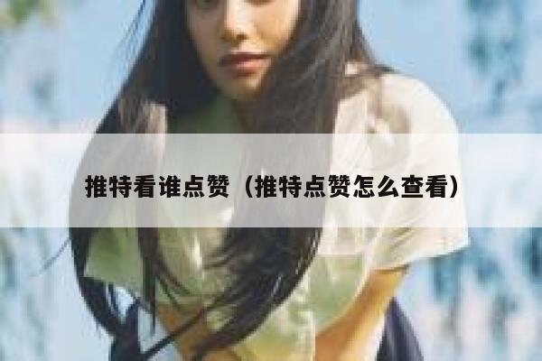 推特看谁点赞（推特点赞怎么查看） 第1张