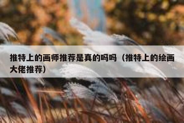 推特上的画师推荐是真的吗吗（推特上的绘画大佬推荐） 第1张