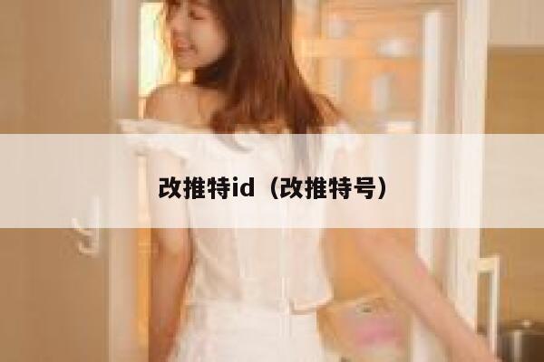 改推特id（改推特号） 第1张