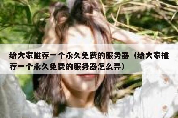 给大家推荐一个永久免费的服务器（给大家推荐一个永久免费的服务器怎么弄） 第1张