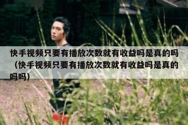 快手视频只要有播放次数就有收益吗是真的吗（快手视频只要有播放次数就有收益吗是真的吗吗） 第1张
