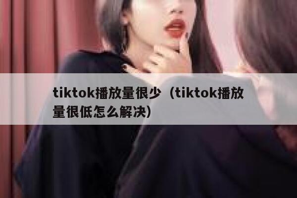 tiktok播放量很少（tiktok播放量很低怎么解决） 第1张