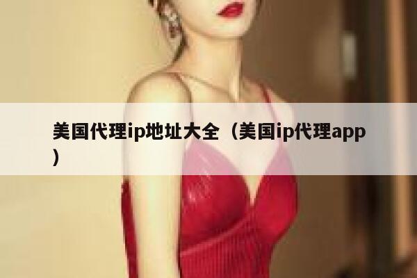 美国代理ip地址大全（美国ip代理app） 第1张