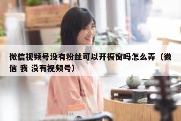 微信视频号没有粉丝可以开橱窗吗怎么弄（微信 我 没有视频号） 第1张