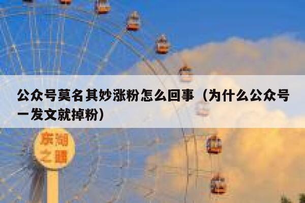 公众号莫名其妙涨粉怎么回事（为什么公众号一发文就掉粉） 第1张