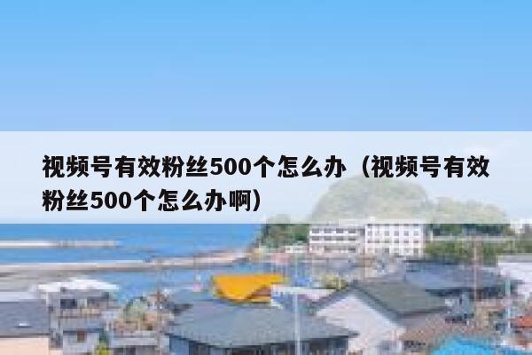 视频号有效粉丝500个怎么办（视频号有效粉丝500个怎么办啊） 第1张