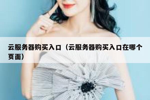 云服务器购买入口（云服务器购买入口在哪个页面） 第1张