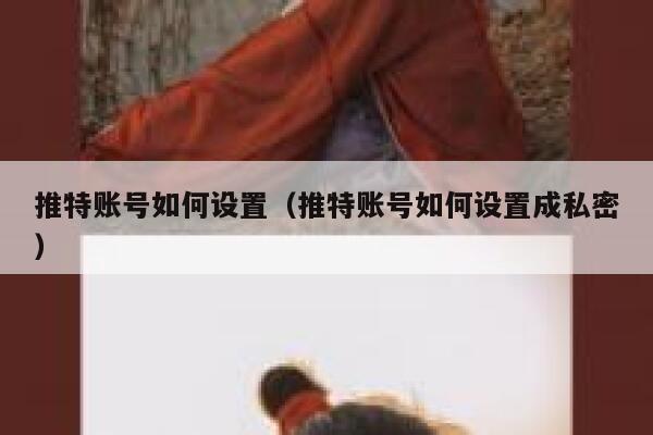 推特账号如何设置（推特账号如何设置成私密） 第1张