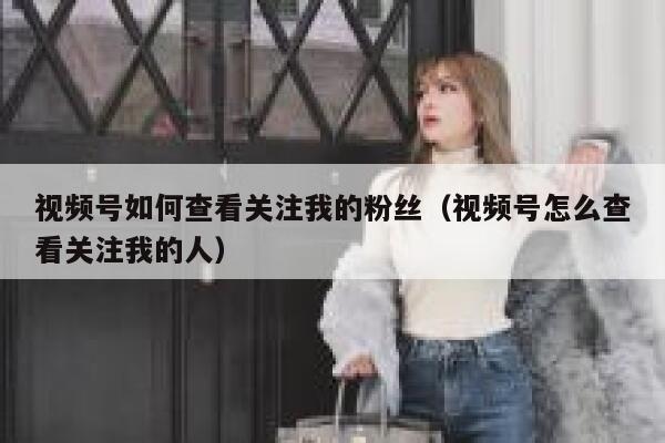 视频号如何查看关注我的粉丝（视频号怎么查看关注我的人） 第1张