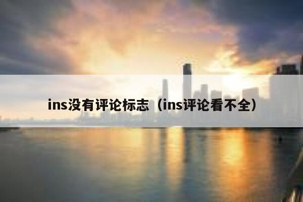 ins没有评论标志（ins评论看不全） 第1张