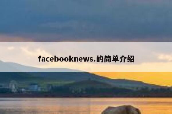 facebooknews.的简单介绍 第1张