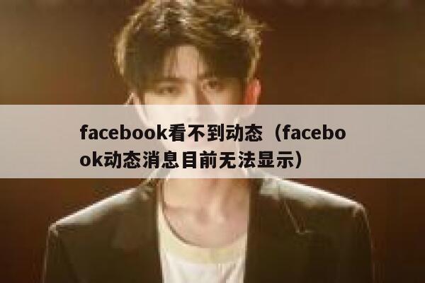 facebook看不到动态（facebook动态消息目前无法显示） 第1张