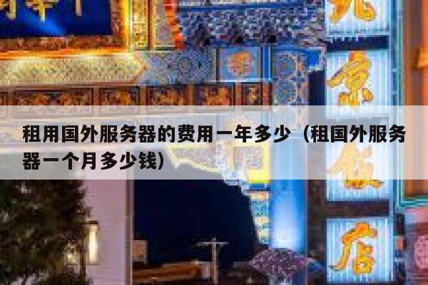 租用国外服务器的费用一年多少（租国外服务器一个月多少钱） 第1张
