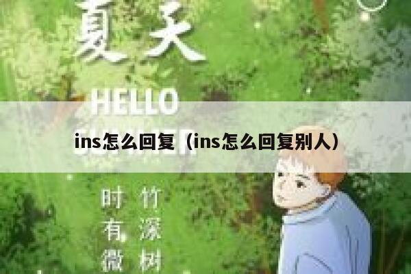 ins怎么回复（ins怎么回复别人） 第1张