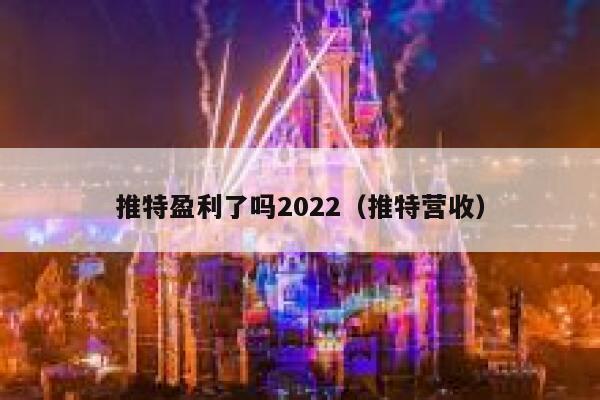推特盈利了吗2022（推特营收） 第1张